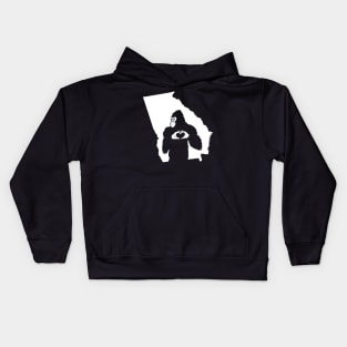 Bigfoot Georgia State Map Kids Hoodie